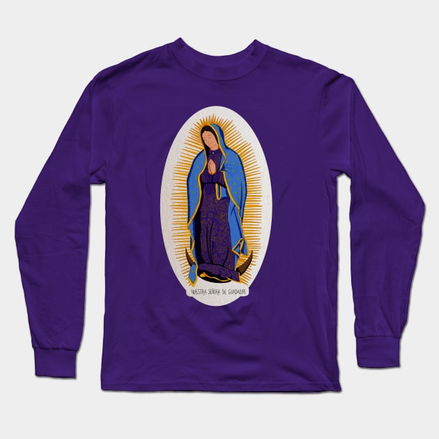 Nuestra Señora de Guadelupe Long Sleeve T-Shirt by Ô Bonne Mère